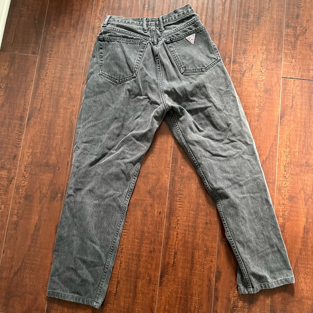Vintage Guess by Georges Marciano high waisted black grey denim jeans - Picture 6 of 8